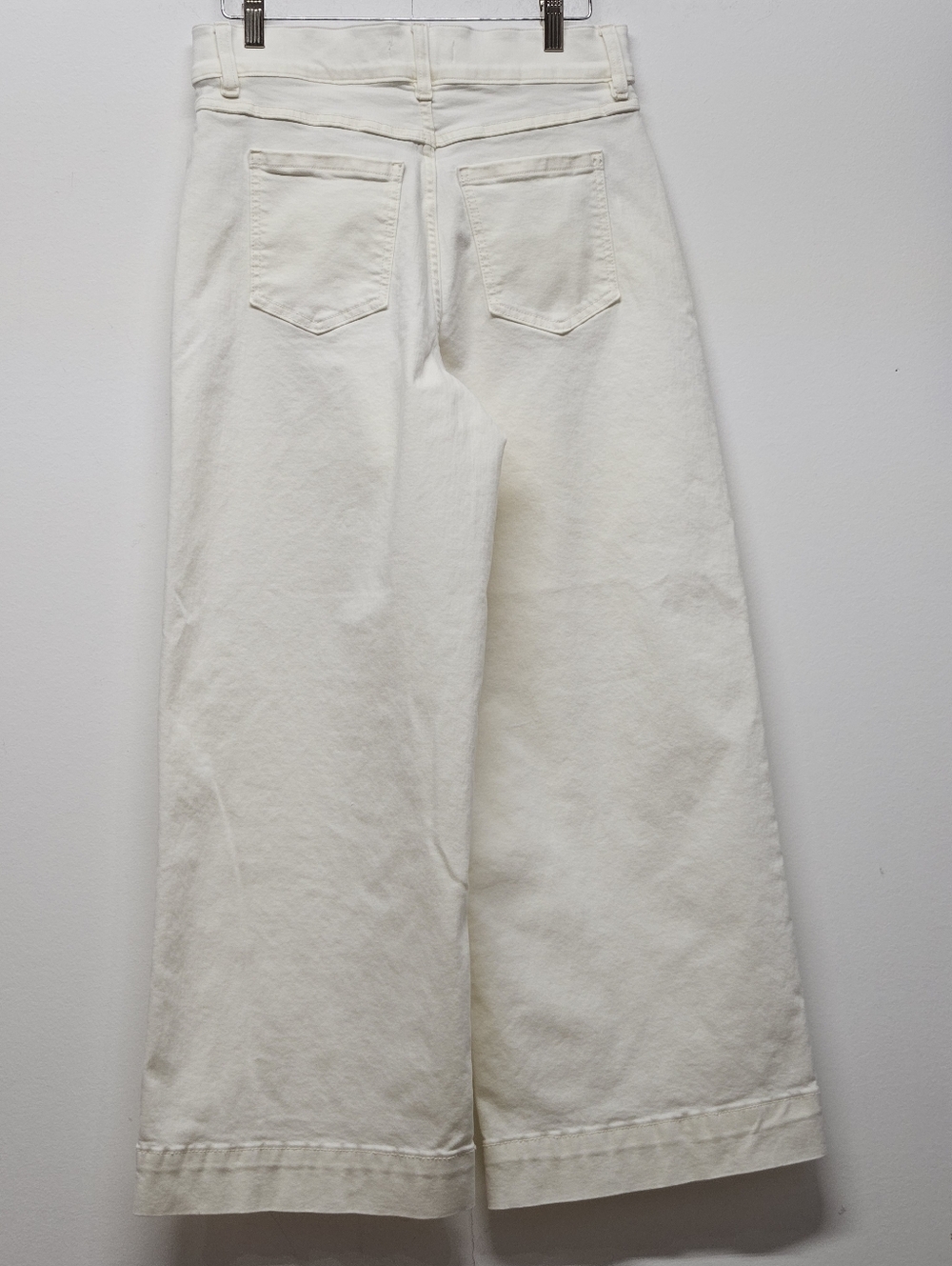 Spanx Shape Everywear Cropped Wide Leg Pants Size M Off White Versatile Coastal - Picture 11 of 14